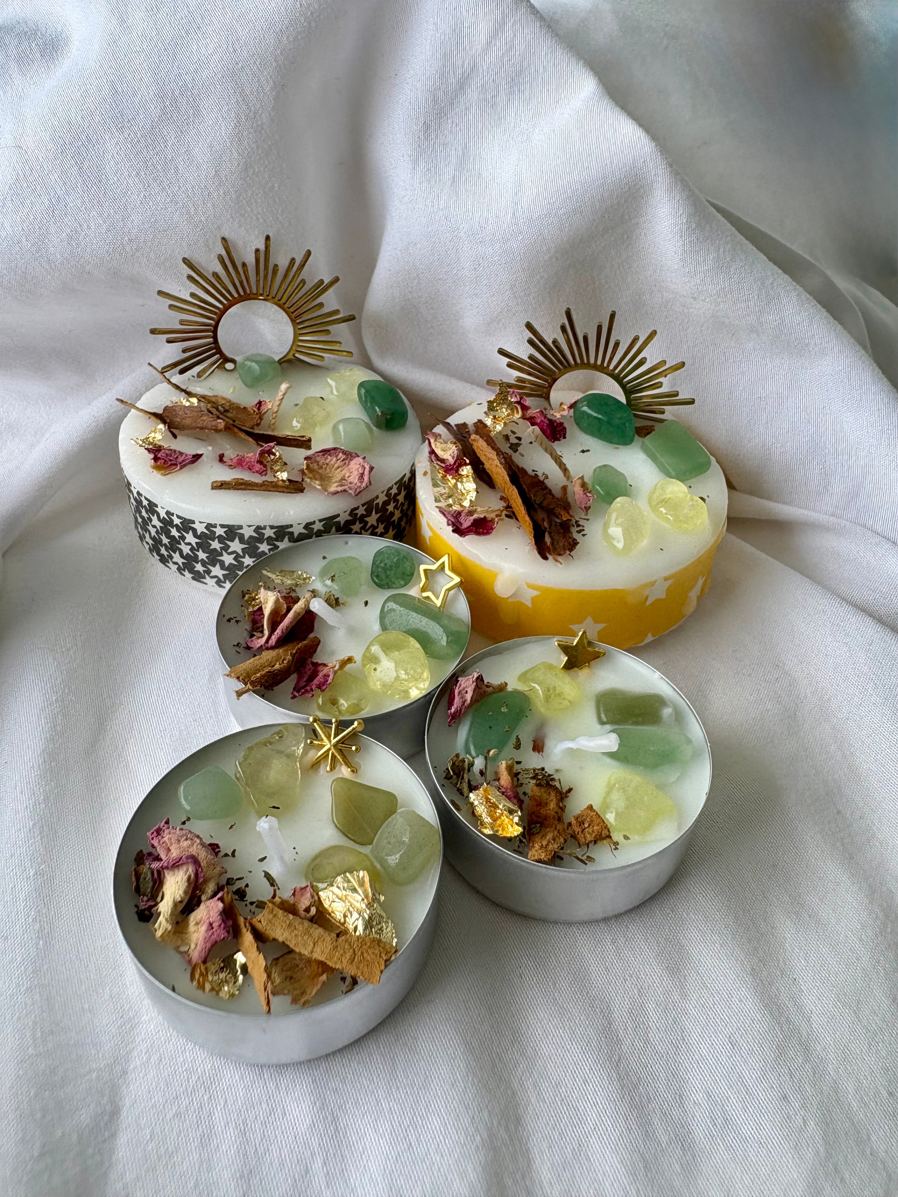 Petites bougies d'intention